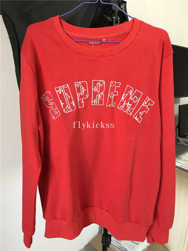 Supreme Logo Red Hoodie